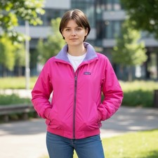 Vintage Patagonia Pink Full Zip Windbreaker Kids Size 10 or Womens Size XSmall