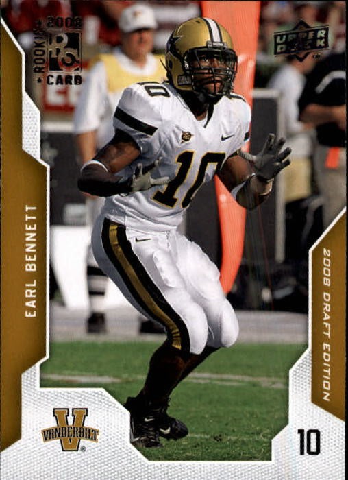 2008 Upper Deck Draft Edition #33 Earl Bennett RC - FB