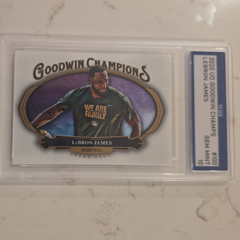 Upper Deck 2020 Goodwin Champions LeBron James Miami Heat #100 TCGS Graded