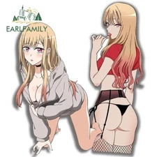 EARLFAMILY 5.1 " Sexy Kitagawa Marin Car sticker Anime Caravan trunk decor decal