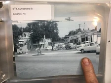 Vintage Atlantic Gas Station Photo 1950s 60s Lebanon  Pennsylvania 4inx 6in