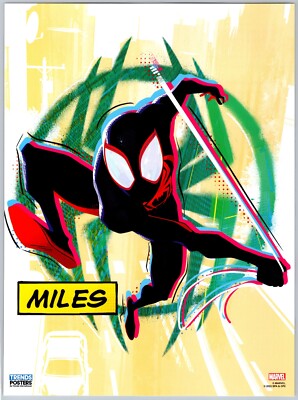 Miles Morales Spider-Man Across Spider-Verse Poster Art PROMO Original Pin-Up