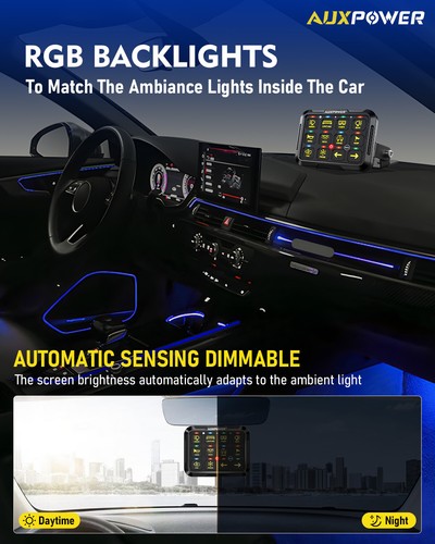 AUXPOWER 12Gang RGB Switch Panel Control LED Auxiliary System For Car Truck Boat - Picture 8 of 9