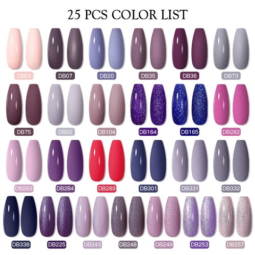 24/25/40/60PCS Smalto Gel UV Led Smalto Nail Art Off Gel Set Gel Unghie - Foto 38 di 82