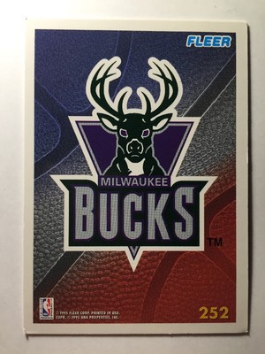 Fleer'94-95 N252 Milwaukee Bucks Karte