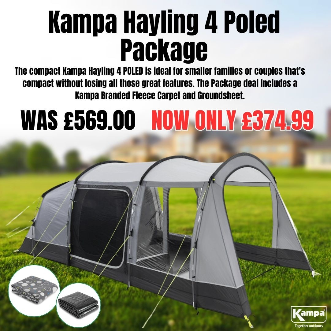 PACKAGE DEAL Kampa Hayling berth person man family tent