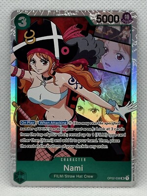 【PSA10】 ワンピースカードゲーム OP02-036 ナミ SR Nami OP02-036 SR Paramount War One Piece Card Game TCG English