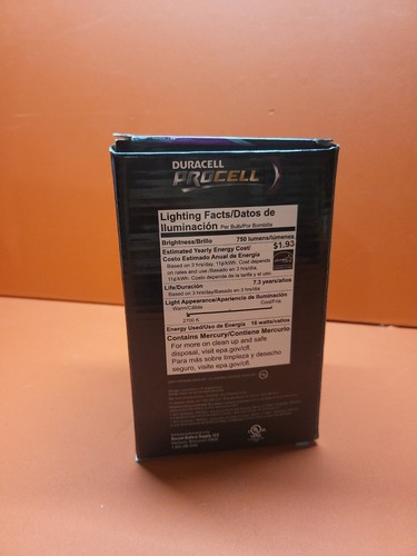 1 x Duracell Procell Light Bulb 2700k 16W Par30 Soft White ~ NIB - Picture 2 of 3