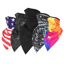 UV Protection Face Mask Neck Gaiter Motorcycle Triangle Scarf Balaclava Bandana