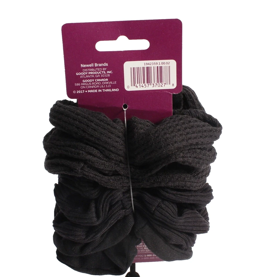 Paquete de 8 piezas de tela gofre sin tachuelas negras para cabello NUEVO Foto 2 de 2