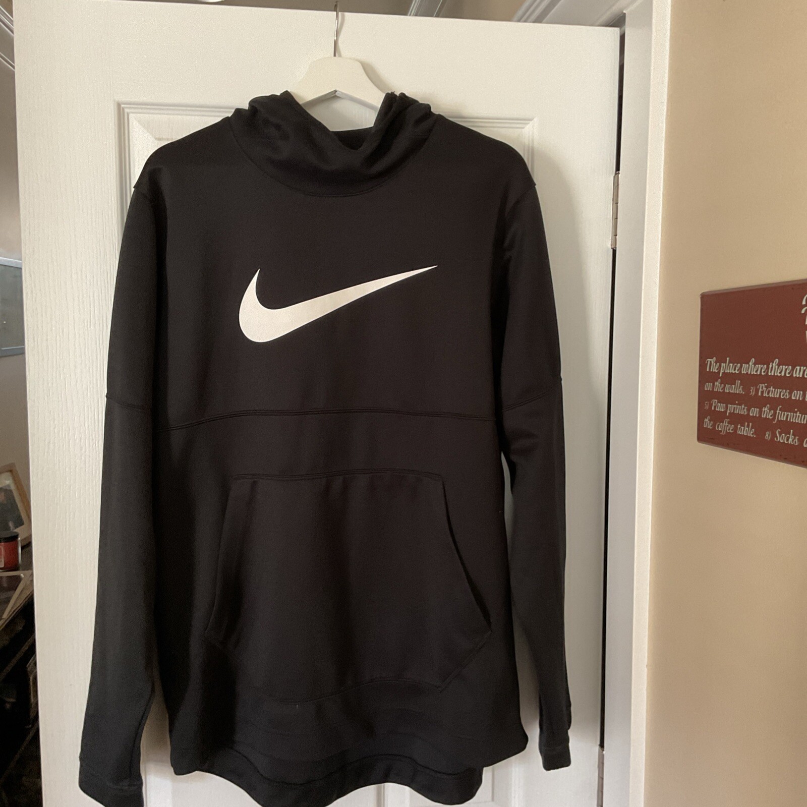Nike Dri Fit W Emblem Hoodie Size L Pre owned Excellent Condition