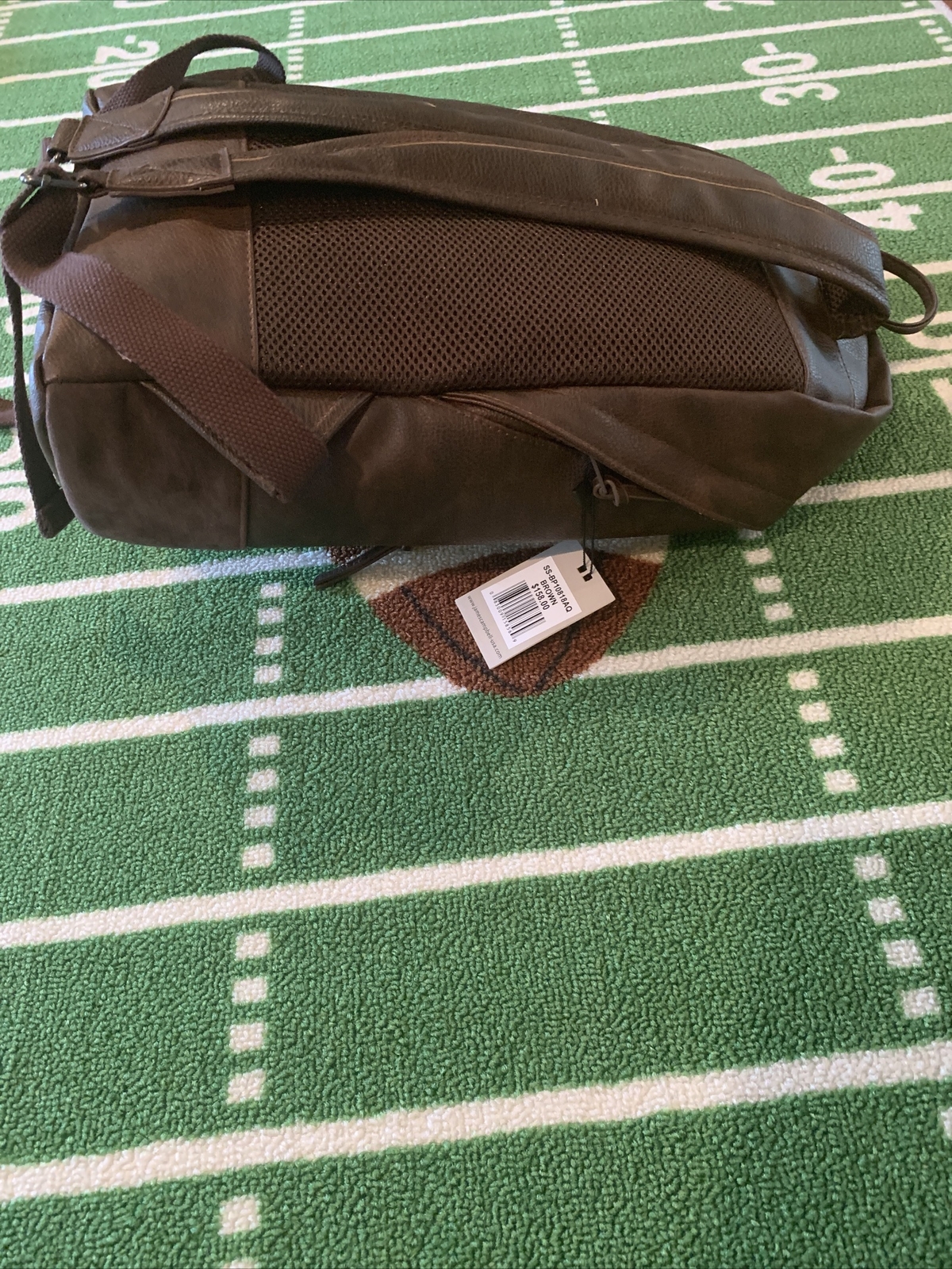 James Campbell Brown Leather Backpack SS-BP10818AQ $158 image 6