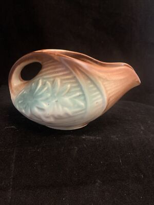Vintage McCoy brown green daisy  creamer @138