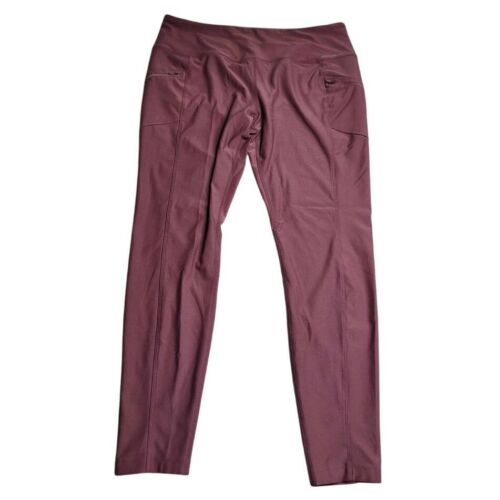 3584 Eddie Bauer Women's High Rise Trail Pants with 2 Zip Pockets XL