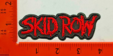 Skid Row Embroidered Patch   Iron-On/Sew-On Heavy Metal Rock Band Logo Badge