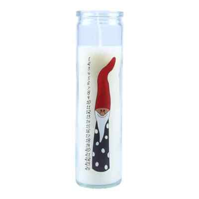 dänische Kalenderkerze im Glas, mit Nr. 1-24, Brennzeit 60 Stunden, H 21cm Kerze