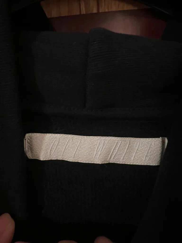 OFF WHITE Felpa con cappuccio Off White "Blue Collar" taglia S