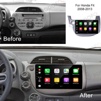 10.1'' Carplay Autoradio Android GPS Für Honda FIT JAZZ 2008-2013 RDS BT WIFI