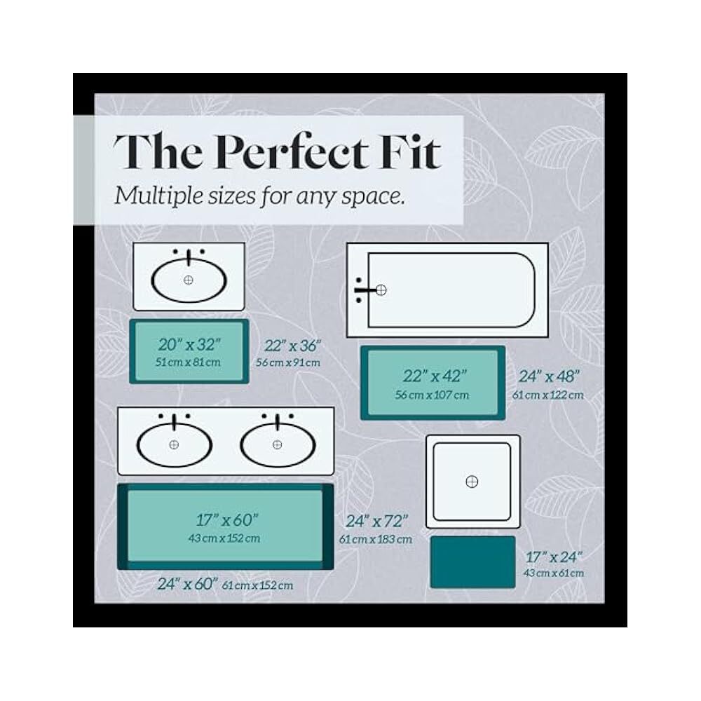 Quick,Dry Memory Foam Bath Rug, Non,Slip Backing, Luxurious Velvet Feel