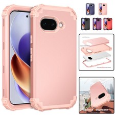 3 in 1 Heavy Duty Armor Shockproof Phone Cover Case For Google Pixel 9A 9 Pro XL