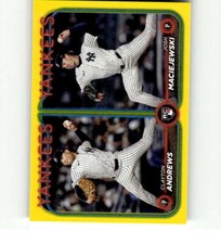 2024 Topps Update Yellow #US163 Clayton Andrews /Josh Maciejewski RC Yankees