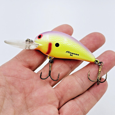 Vtg Bomber Model A Sour Grape 6A Crankbait New No Box Excalibur Tx3 Hooks BO6ASG
