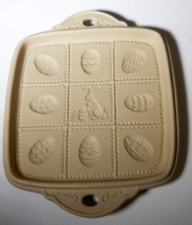 Brown Bag Cookie Art 1993 Hill Design Easter Ceramic Shortbread Cookie Mold