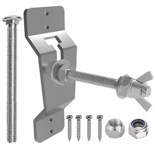 Wall Mount Spare Tire Carrier Bracket Silver Enclosed Trailer Accessory