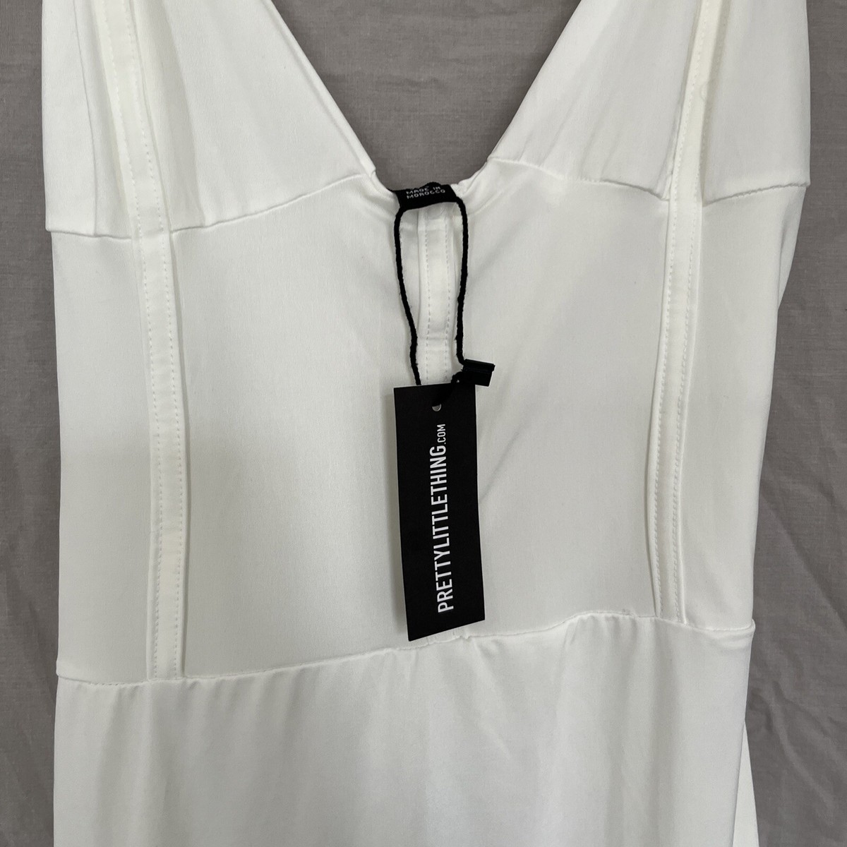 Shape Ivory Slinky Panelled Dress | eBay UK