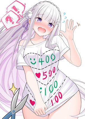 Emila Re:Zero Anime Waifu Sticker 6'' Car Decal Weatherproof