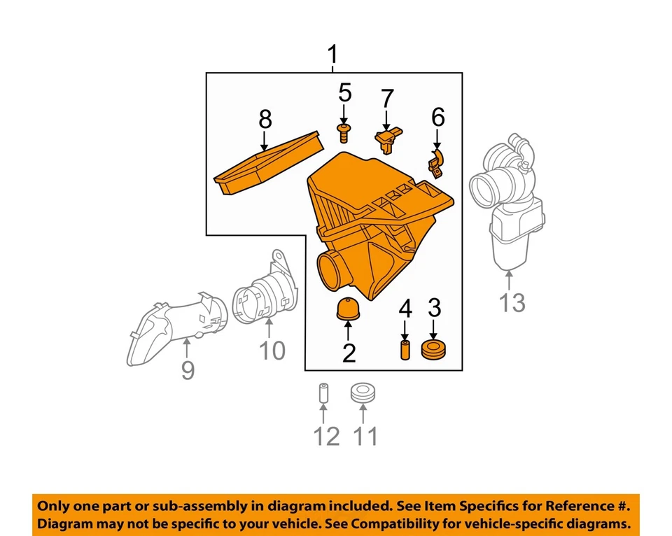 Conjunto de filtro de aire usado se adapta a: BMW 530I grado A 2007 Foto 3 de 4