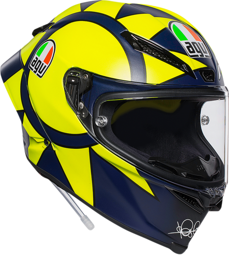 AGV PISTA GP R SOLELUNA 2018 VALENTINO ROSSI MOTORCYCLE RACE REPLICA HELMET  MS | eBay