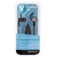 Vivitar Bluetooth Earhones With Built-in Microphone & Music Control (black) Sale Vivitar Bluetooth Earhones With Built-in Microphone & Music Control (black) Sale