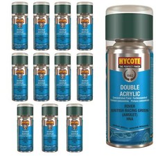 Hycote Colour Spray Paint XDRV302 Rover British Racing Green (Metallic)150ml x12