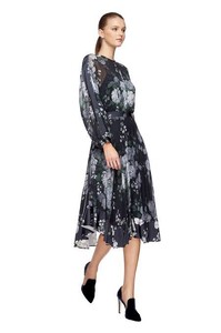 lover florence pleat midi dress