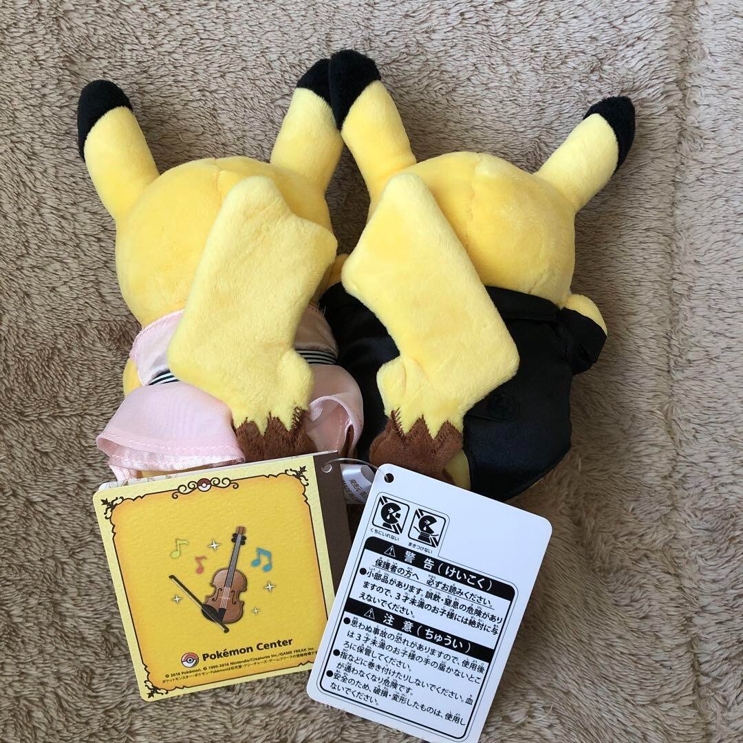 Pokemon Center Original Monthly Pair Pikachu November 2016 Plush
