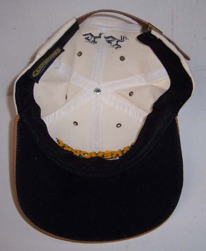 GAMEWORKS Game Works LAS VEGAS BASEBALL HAT White Cap Sueded Tan Brim *NWT* NEW - Picture 5 of 5