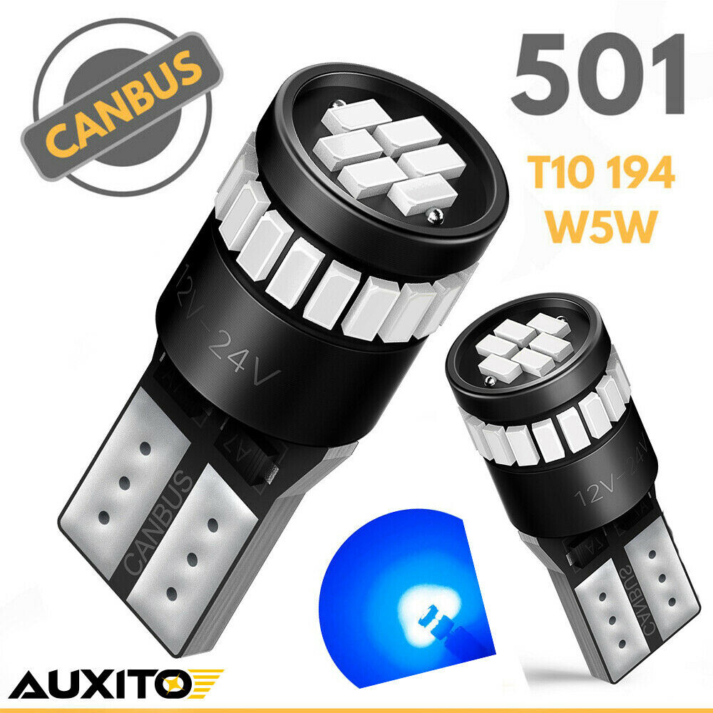 2X W5W T10 Car Side Light Bulbs Led Error Free Canbus Xenon Blue Universal UK