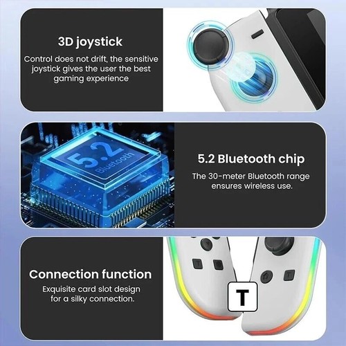 Para Nintendo Switch Joy Con Controlador Izquierdo y Derecho Inalámbrico Par Gamepad Joypad - Imagen 18 de 37