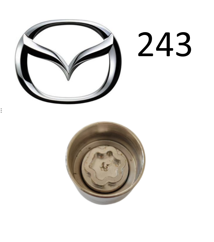 MI→6 Mazda Locking Wheel Nut Master Security Key number 243 With 21mm