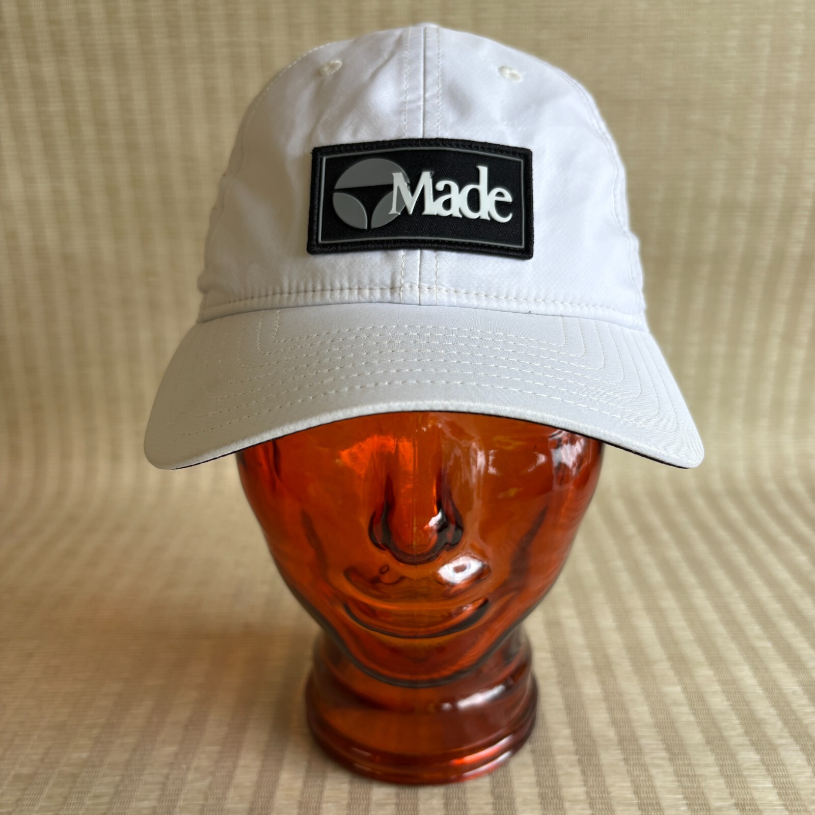 Taylor Made Strapback Cap Patch Rubber Logo White… - image 1