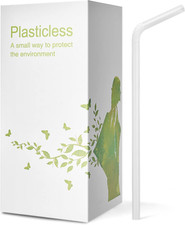 200 Count 8.25" Eco-Friendly Bendable Compostable PLA Straws - KTOB Plasticless