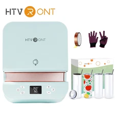 Auto Tumbler Heat Press Machine+ 4 pack Straight Sublimation Tumblers Bulk 20oz