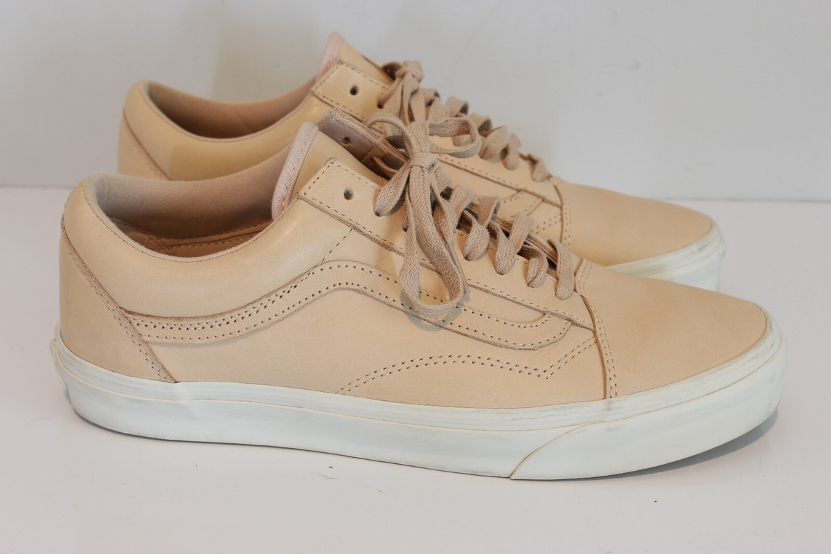 スニーカー VANS OLDSKOOL DX VEGGIE TAN LEATHER 26.5 Vans Old Skool DX Veggie Tan Leather Natural Skate Shoes Ultracush