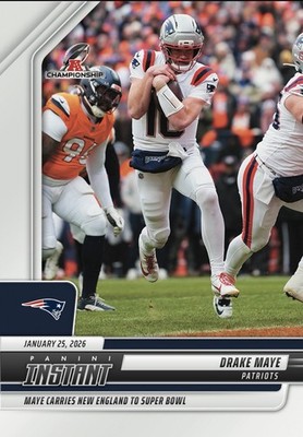 DRAKE MAYE 2025 Panini Instant #431 AFC Championship Game /1230 MINT