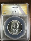 1958 50c MS64