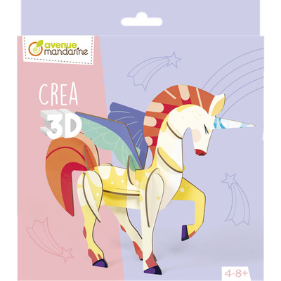 Avenue Mandarine 3x Crea 3D, Einhorn - Violett PU030C