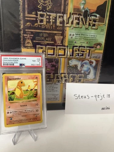 Charmander Shadowless - PSA 8 - Pokemon Base Set 046/102