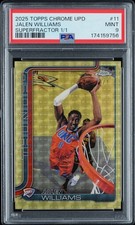 Marketplace image: 2025 Topps Chrome Update Jalen Williams #11 Superfractor 1/1 PSA 9