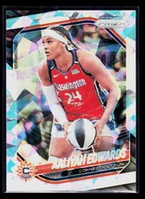 Aaliyah Edwards 2025 Panini Prizm WNBA Ice Prizms #94 Connecticut Sun